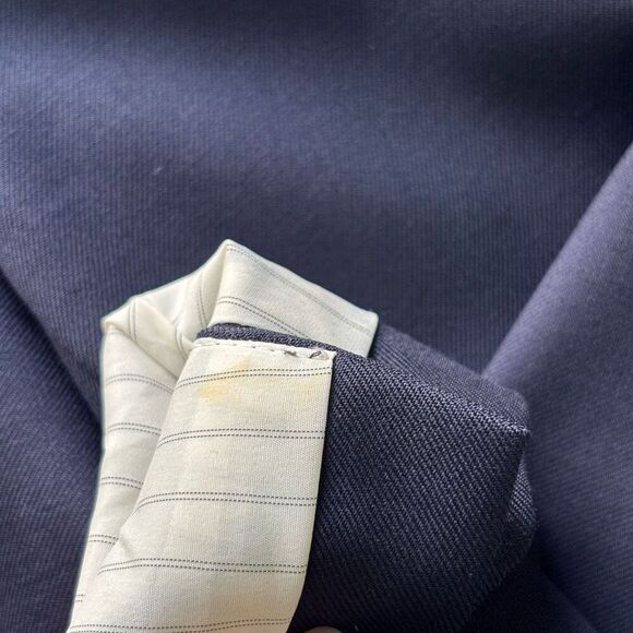 J.Crew 1035 Navy Blue Super 120's Single Button Wool Blazer Size 0 - Picture 6 of 10